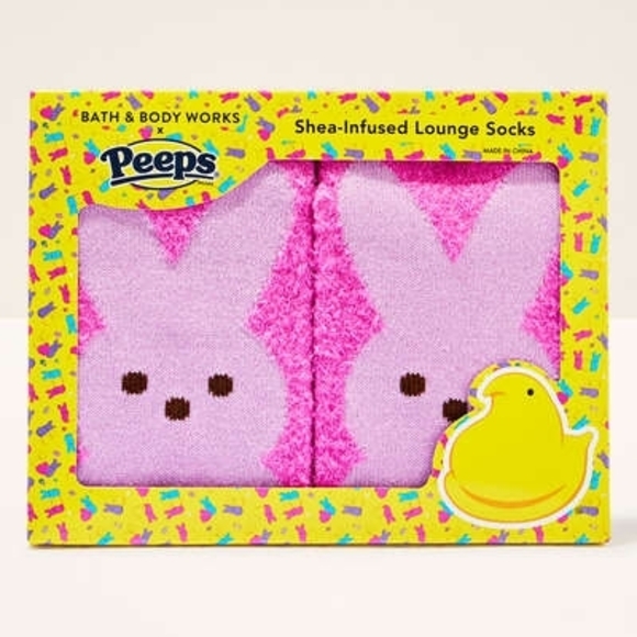 Peeps Accessories - PEEPS X Bath & Body Works Pink Bunny Shea-Infused Lounge Sock SOLDOUT EVERYWHERE